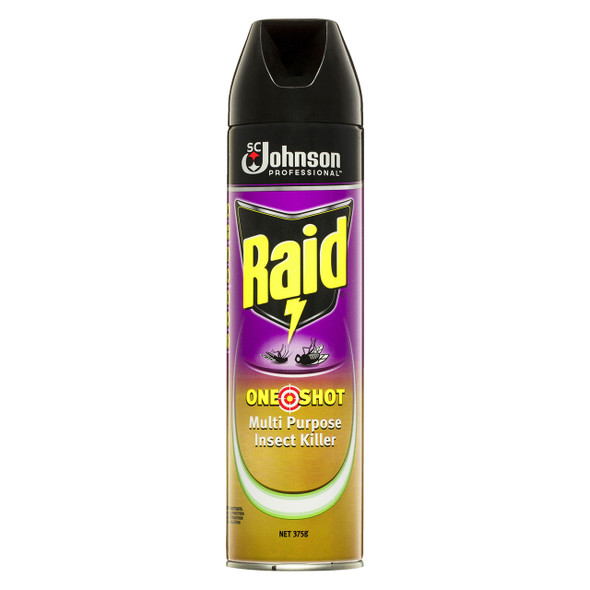 Raid One Shot Multipurpose Insect Killer Citrus 375g x 12