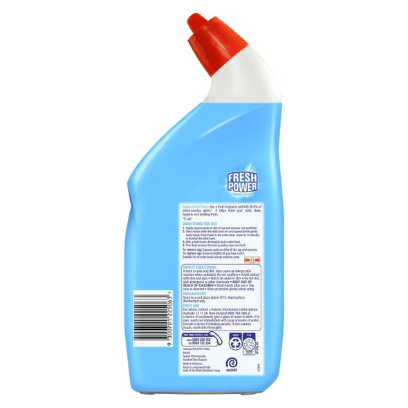 Marine Splash Toilet Cleaner 700ml Pack of 8 Harpic Fresh Power