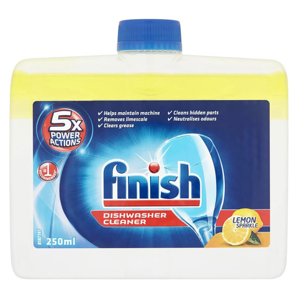 Dishwasher Cleaner Lemon Sparkle 250ml Pack 4 x 9 Finish