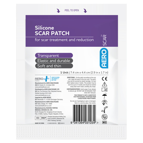 AeroScar Scar Patch 7.4 x 4.4cm Silicone Box/10 | Mega Office Supplies AeroScar Scar Patch 7.4 x 4.4cm Silicone Box/10 | Mega Office Supplies