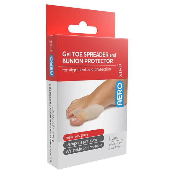 AeroStep Gel Toe Spreader and Bunion Protector Pack/1 | Mega Office Supplies