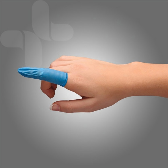 AeroShield Nitrile Finger Cots Small Box/100 | Mega Office Supplies