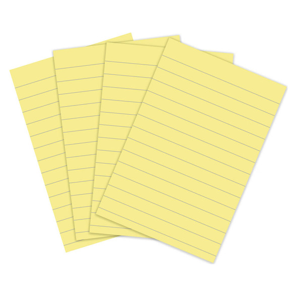 Post-it Super Sticky Notes in Canary Yellow, lined for neat writing. Large 101 x 152mm size, 4 pads per pack, perfect for lists and reminders. Post-it Super Sticky Notes in Canary Yellow, lined for neat writing. Large 101 x 152mm size, 4 pads per pack, perfect for lists and reminders.