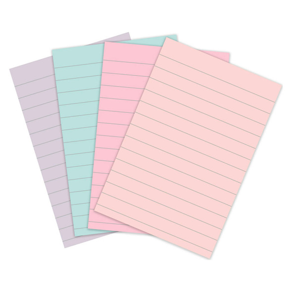 Post-it 4621R-4SSNRP Super Sticky Notes Lined Assorted Pastels 101 x 152mm Pack of 4