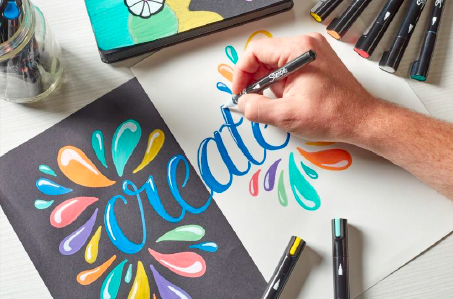 Sharpie Creative Marker Acrylic Water-Based Assorted Bullet Tip Pack of 12