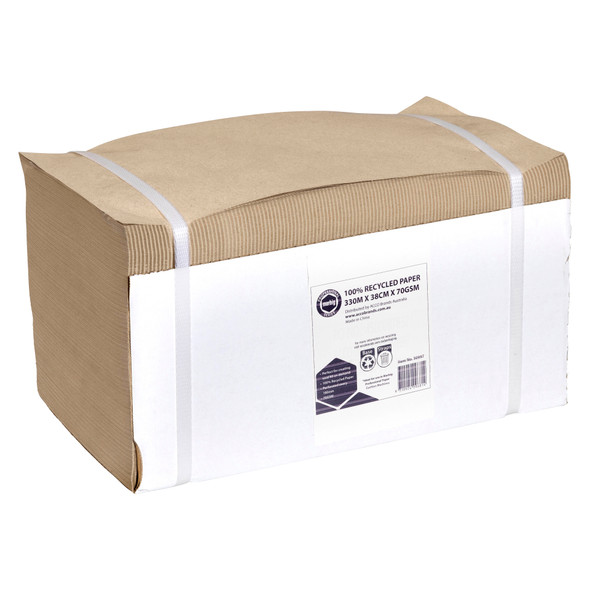 Marbig Professional Kraft Paper Roll 100% Recycled 38cm x 330m 70gsm