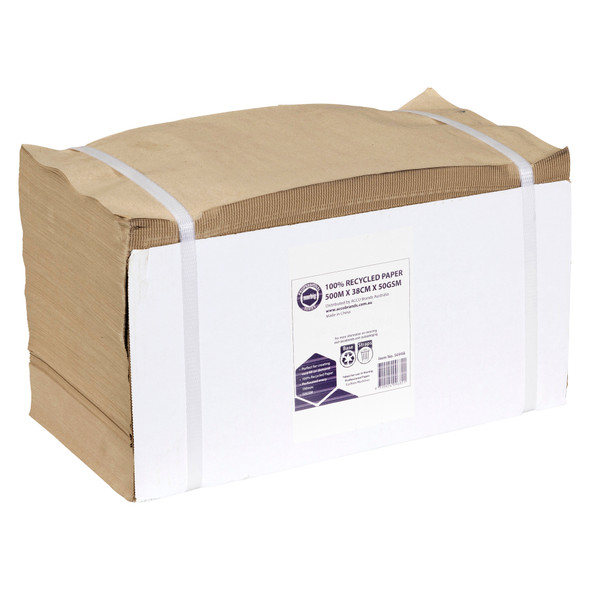 Marbig Professional Kraft Paper Roll 100% Recycled 38cm x 500m 50gsm