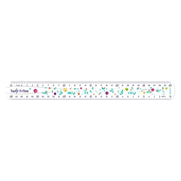Maped Twist N Flex Pixel Party Ruler 30cm Pack of 25