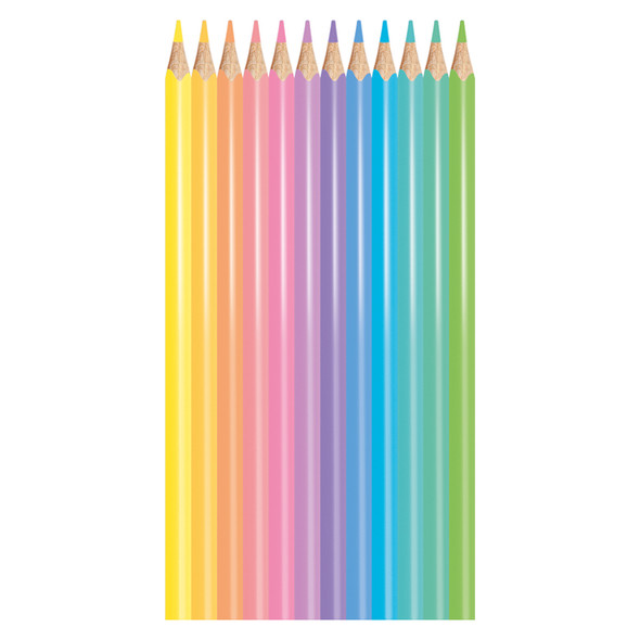 Maped Pencils Colour Pastel Assorted Color Peps Pack of 12 Box of 12