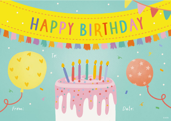 Paper Certificates - Happy Birthday Cake (Pack of 35) - Australian Teaching Aids | Mega Office Supplies