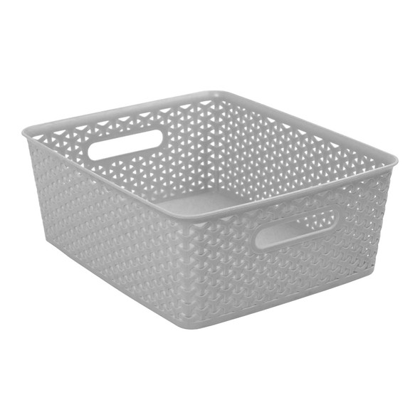 Visionchart Storage Basket Knotted Medium Grey | Mega Office Supplies Visionchart Storage Basket Knotted Medium Grey | Mega Office Supplies