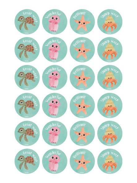 Merit Stickers - Reef Creatures (Pack of 96) - Australian Teaching Aids | Mega Office Supplies Merit Stickers - Reef Creatures (Pack of 96) - Australian Teaching Aids | Mega Office Supplies