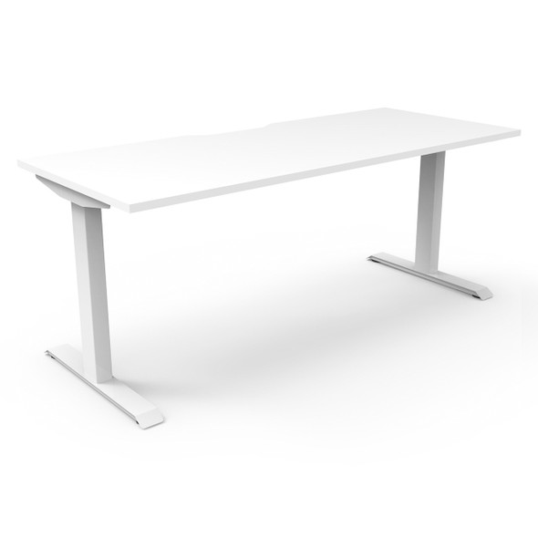 Rapidline Boost Static Single Sided Workstation 1200 x 750mm Natural White / White Satin