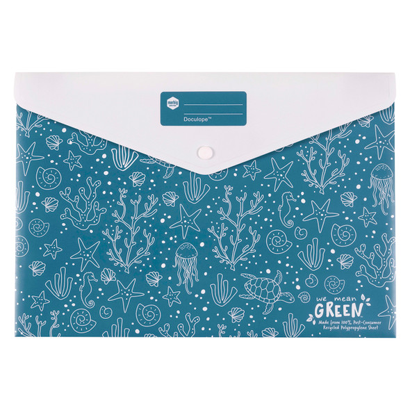 Marbig Assorted Enviro Document Wallet A4 Pack of 10