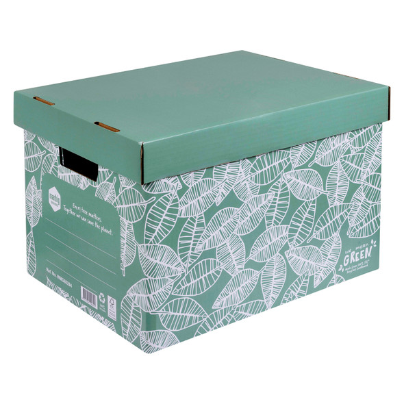 Marbig Enviro We Mean Green Archive Box Leafy Green