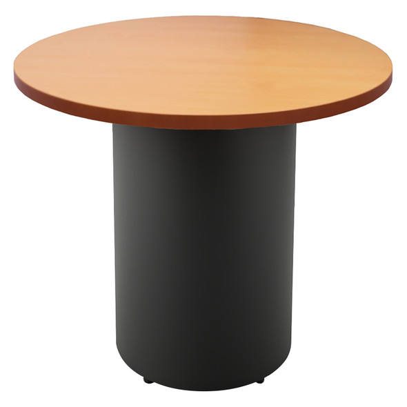 Rapidline Round Table Drum Base 900mm Diameter Beech / Black
