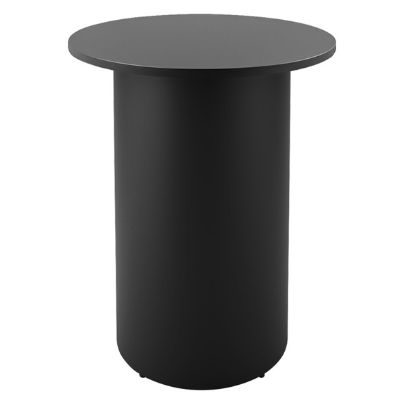 Rapidline High Bar Table Round Drum Base 900mm Diameter Black / Black