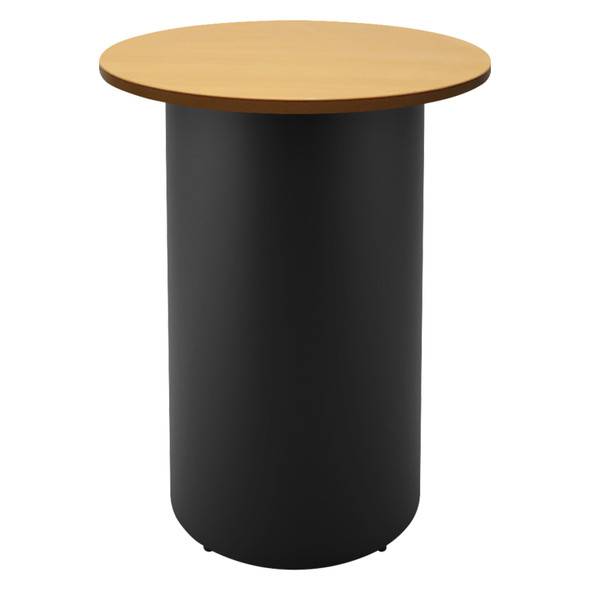 Rapidline High Bar Table Round Drum Base 900mm Diameter Beech / Black