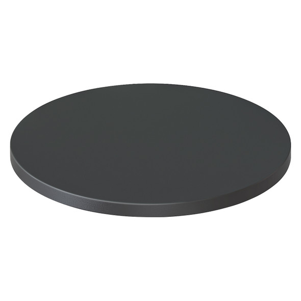 Rapidline Round Table Top 500mm Diameter x 25mm Height Only Black