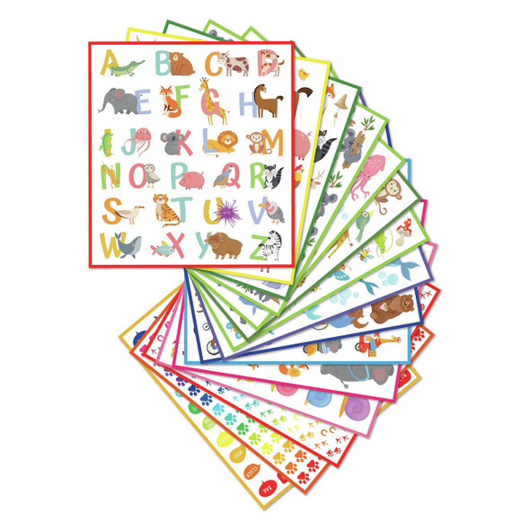 Sticker Set Animal World Pack of 800 Learning Can Be Fun