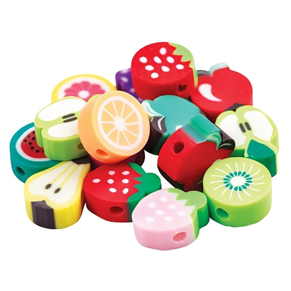 Creative School Supply Fruit Shapes Pack of 200 Beads | Mega Office Supplies