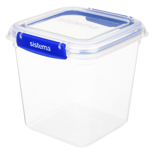 Sistema Klip It Plus Plastic Container Square Dark Blue 2.2L