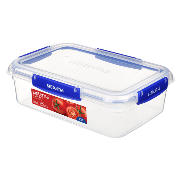 Sistema Klip It Plus Plastic Container Rectangle 2.2L Dark Blue