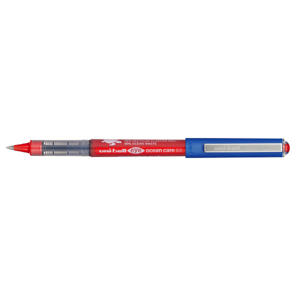 Uni-Ball UB-150ROP Eye Ocean Care Micro Liquid Ink Rollerball Pen 0.5mm Red | Mega Office Supplies