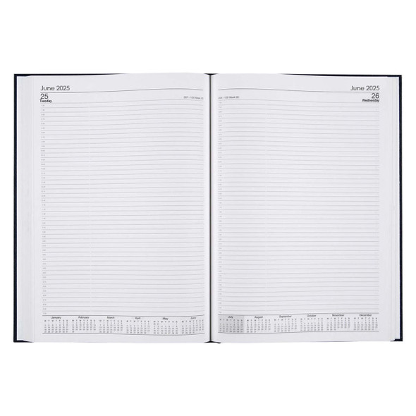 Cumberland Casebound Diary A4 Day To A Page Black 2026 | Mega Office Supplies Cumberland Casebound Diary A4 Day To A Page Black 2026 | Mega Office Supplies