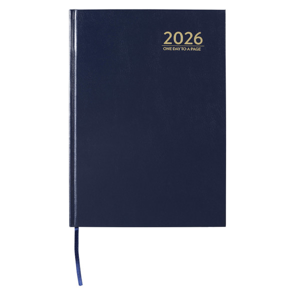Cumberland 2026 Casebound Diary A4 Day To A Page Blue Cumberland 2026 Casebound Diary A4 Day To A Page Blue