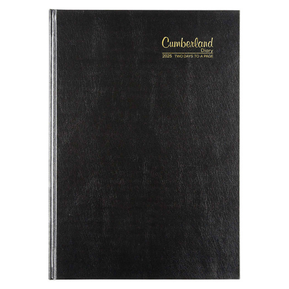 Cumberland 2026 Casebound Diary A4 2 Days To A Page Black | Mega Office Supplies Cumberland 2026 Casebound Diary A4 2 Days To A Page Black | Mega Office Supplies