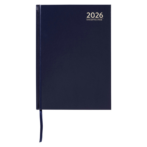 Cumberland 2026 Casebound Diary A5 Day To A Page Blue Cumberland 2026 Casebound Diary A5 Day To A Page Blue