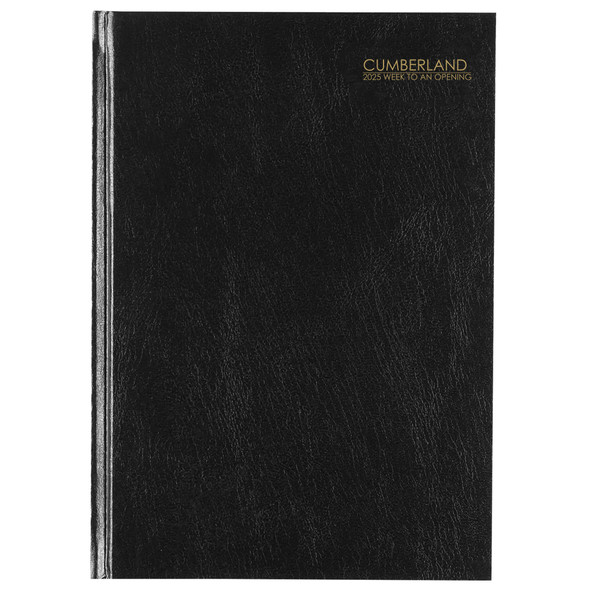 Cumberland 2026 Casebound Diary A5 Week To View Black | Mega Office Supplies Cumberland 2026 Casebound Diary A5 Week To View Black | Mega Office Supplies