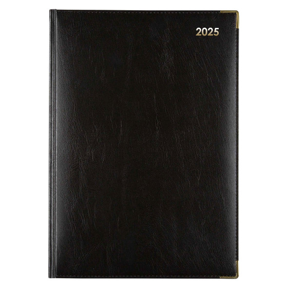 Corporate 2026 Leatherette Diary A4 Day To A Page Black | Mega Office Supplies Corporate 2026 Leatherette Diary A4 Day To A Page Black | Mega Office Supplies