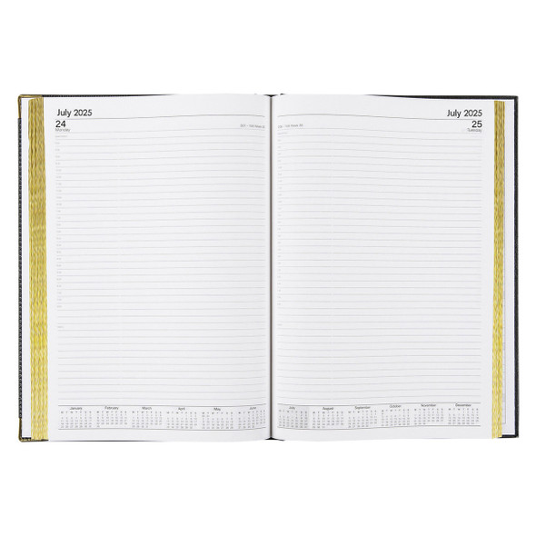 Corporate Leatherette Diary A4 Day To A Page Black 2026 | Mega Office Supplies Corporate Leatherette Diary A4 Day To A Page Black 2026 | Mega Office Supplies