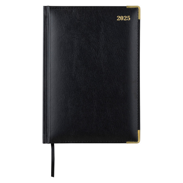 Corporate 2026 Leatherette Diary A5 Day To A Page Black | Mega Office Supplies Corporate 2026 Leatherette Diary A5 Day To A Page Black | Mega Office Supplies