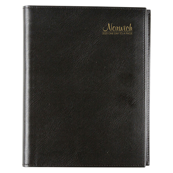 Norwich 2026 PVC Spiral Diary A4 Day To A Page Black | Mega Office Supplies Norwich 2026 PVC Spiral Diary A4 Day To A Page Black | Mega Office Supplies