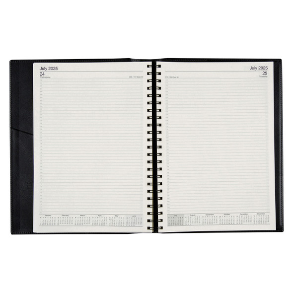 Norwich PVC Spiral Diary A4 Day To A Page Black 2026 | Mega Office Supplies Norwich PVC Spiral Diary A4 Day To A Page Black 2026 | Mega Office Supplies