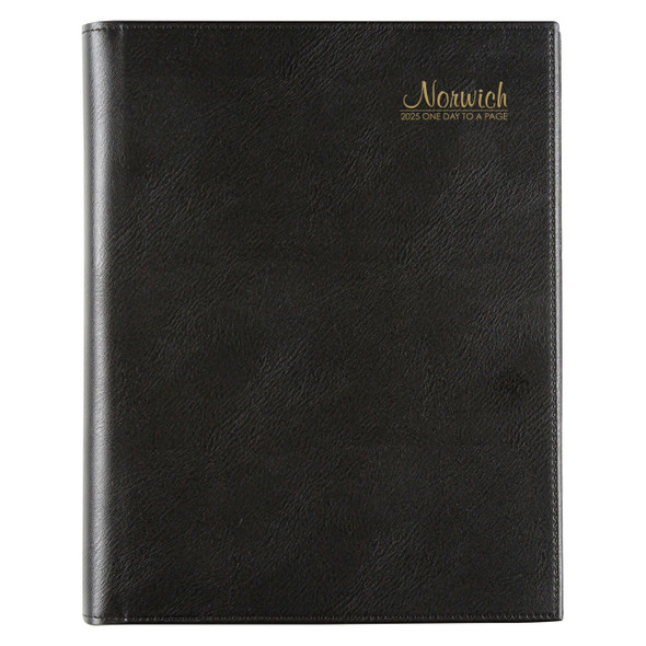 Norwich 2026 PVC Spiral Diary Quarto Day To A Page Black | Mega Office Supplies Norwich 2026 PVC Spiral Diary Quarto Day To A Page Black | Mega Office Supplies