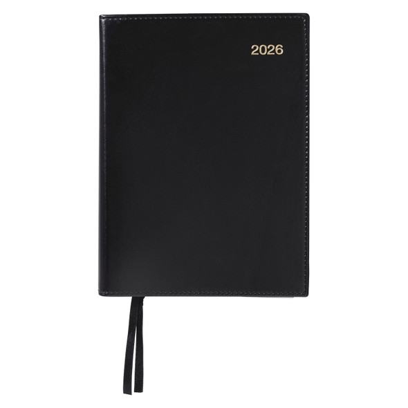 Norwich 2026 Unbranded PVC Spiral Diary A5 Day To A Page Black Norwich 2026 Unbranded PVC Spiral Diary A5 Day To A Page Black