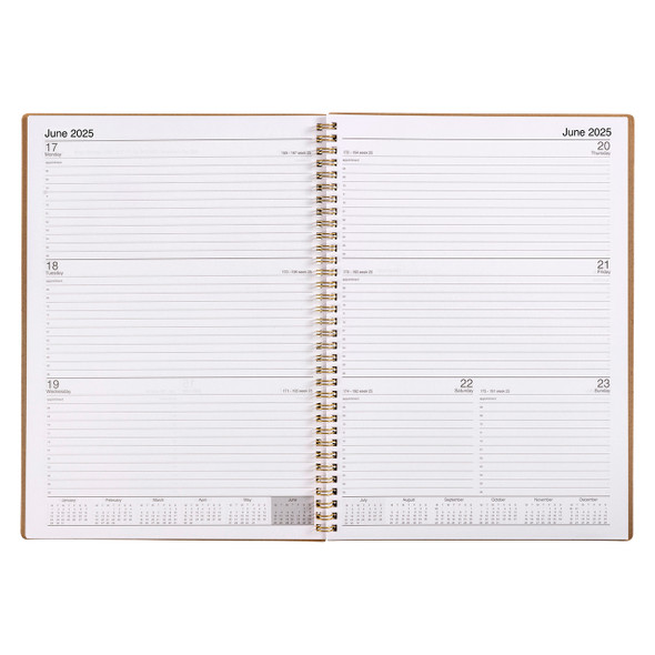 Ecowise Recycled Diary A4 Week To View Kraft 2026 | Mega Office Supplies Ecowise Recycled Diary A4 Week To View Kraft 2026 | Mega Office Supplies