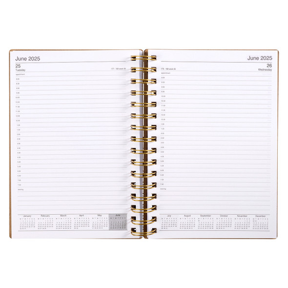 Ecowise Recycled Diary A5 Day To A Page Kraft 2026 | Mega Office Supplies Ecowise Recycled Diary A5 Day To A Page Kraft 2026 | Mega Office Supplies