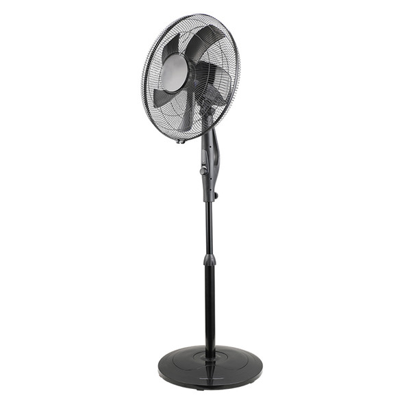 Nero Quiet Pedestal Fan 40cm Black