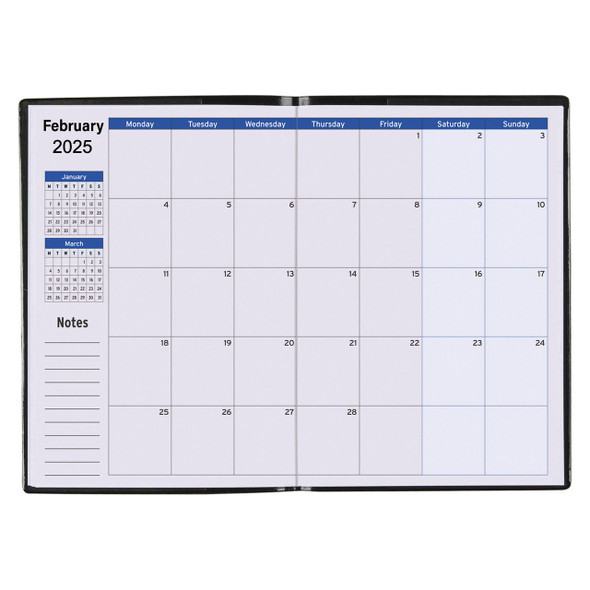 Cumberland Monthly Planner Diary A5 Month To View Black 2026 | Mega Office Supplies Cumberland Monthly Planner Diary A5 Month To View Black 2026 | Mega Office Supplies