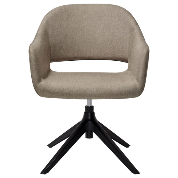 Saron Visitor Chair Low Back Taupe Konfurb