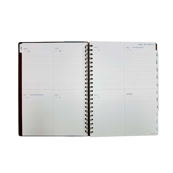 At-A-Glance Signature Collection Wiro Bound Weekly/Monthly Planner A4 Brown 2026 - Weekly Overview| Mega Office Supplies At-A-Glance Signature Collection Wiro Bound Weekly/Monthly Planner A4 Brown 2026 - Weekly Overview| Mega Office Supplies