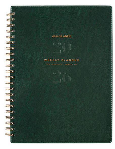 At-A-Glance 2026 Signature Collection Wiro Bound Weekly/Monthly Planner A4 Green | Mega Office Supplies At-A-Glance 2026 Signature Collection Wiro Bound Weekly/Monthly Planner A4 Green | Mega Office Supplies