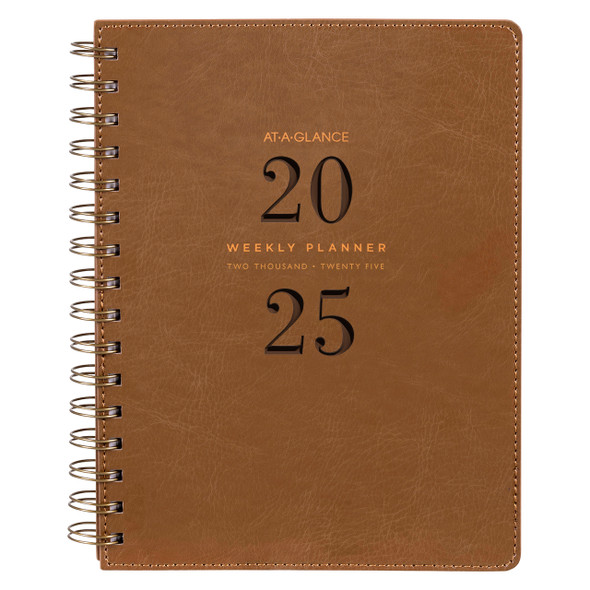 At-A-Glance 2026 Signature Collection Wiro Bound Weekly/Monthly Planner A5 Brown | Mega Office Supplies At-A-Glance 2026 Signature Collection Wiro Bound Weekly/Monthly Planner A5 Brown | Mega Office Supplies