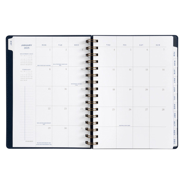 At-A-Glance Signature Collection Wiro Bound Weekly/Monthly Planner A5 Navy 2026 | Mega Office Supplies At-A-Glance Signature Collection Wiro Bound Weekly/Monthly Planner A5 Navy 2026 | Mega Office Supplies