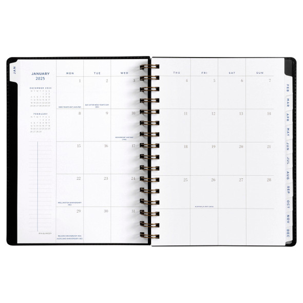 At-A-Glance Signature Collection Wiro Bound Weekly/Monthly Planner A5 Black 2026 | Mega Office Supplies At-A-Glance Signature Collection Wiro Bound Weekly/Monthly Planner A5 Black 2026 | Mega Office Supplies